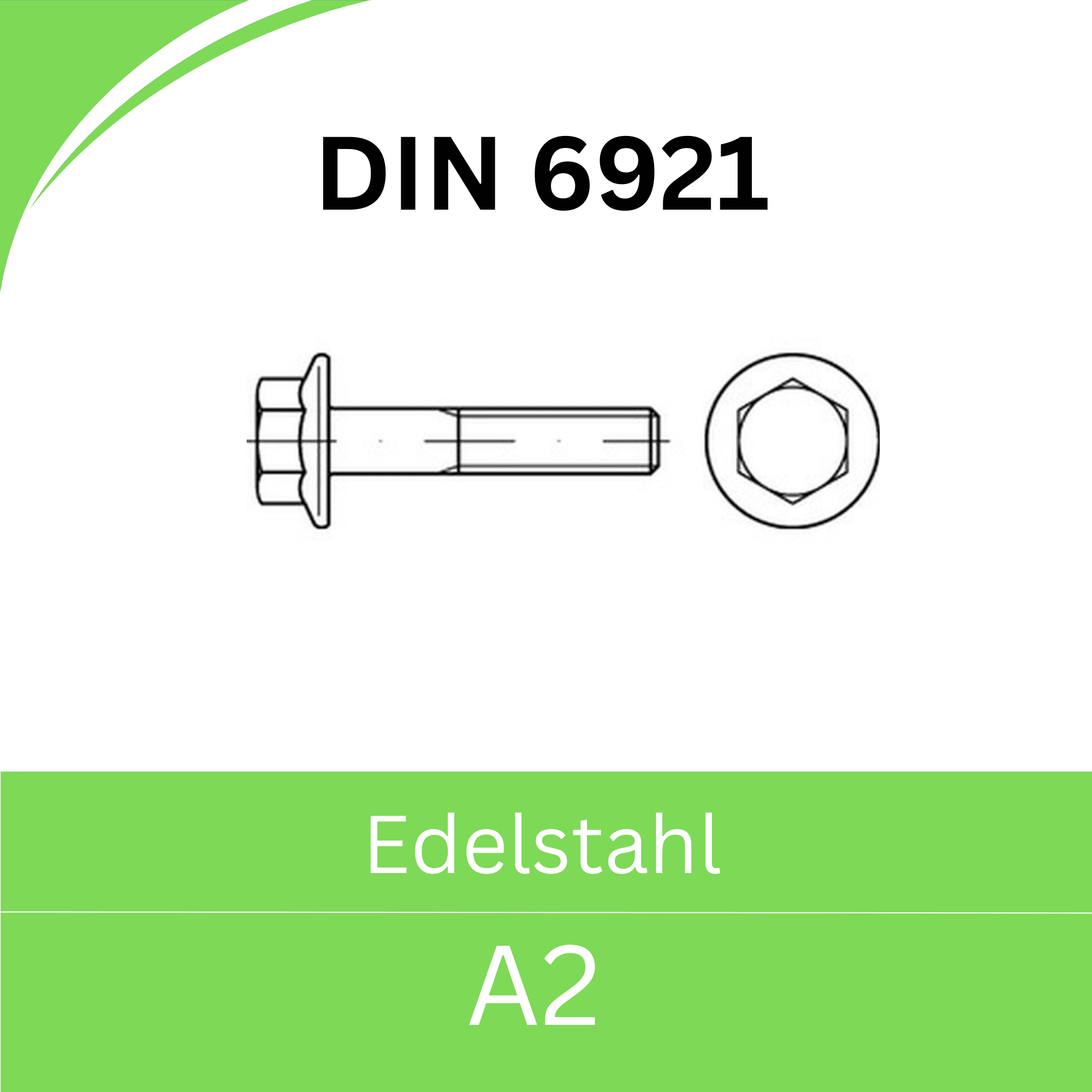 Bild für Kategorie ➤ Kategorie: DIN 6921 Edelstahl (A2) 